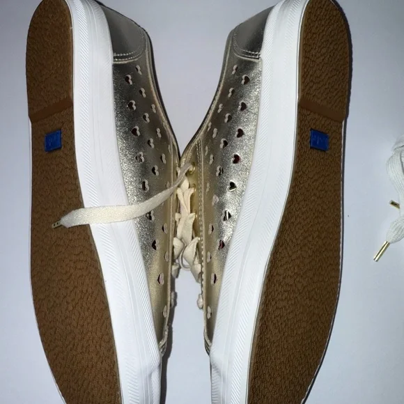 NWOT Keds x Kate Spade New York Kickstart Heart Perf Leather - Picture 4 of 5